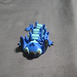 Blue Stitch-Inspired Dragon